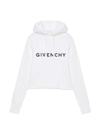 Sweatshirt cropped Givenchy - White & Black