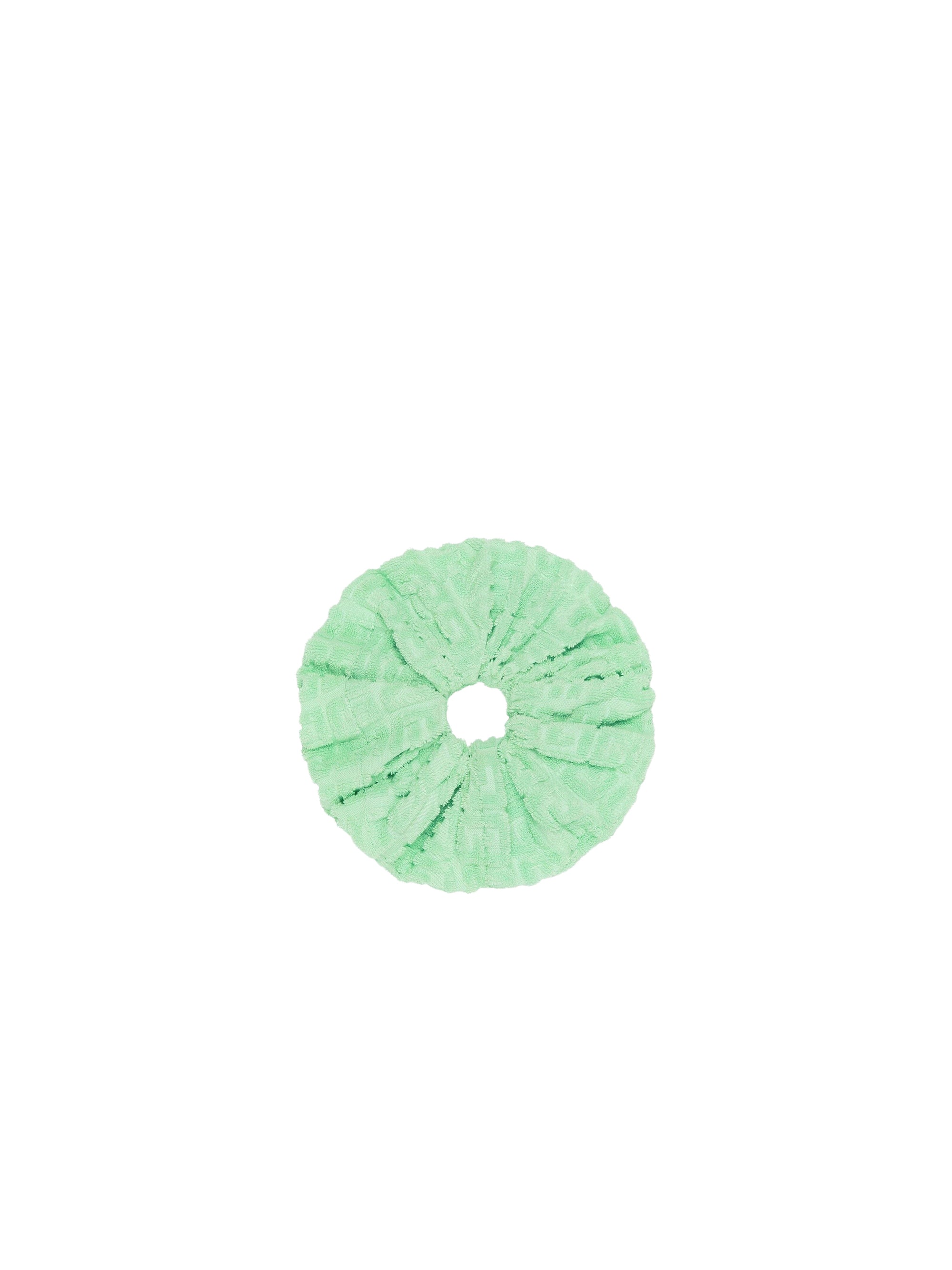 Oversized 4G terry cloth scrunchie - Aqua Green