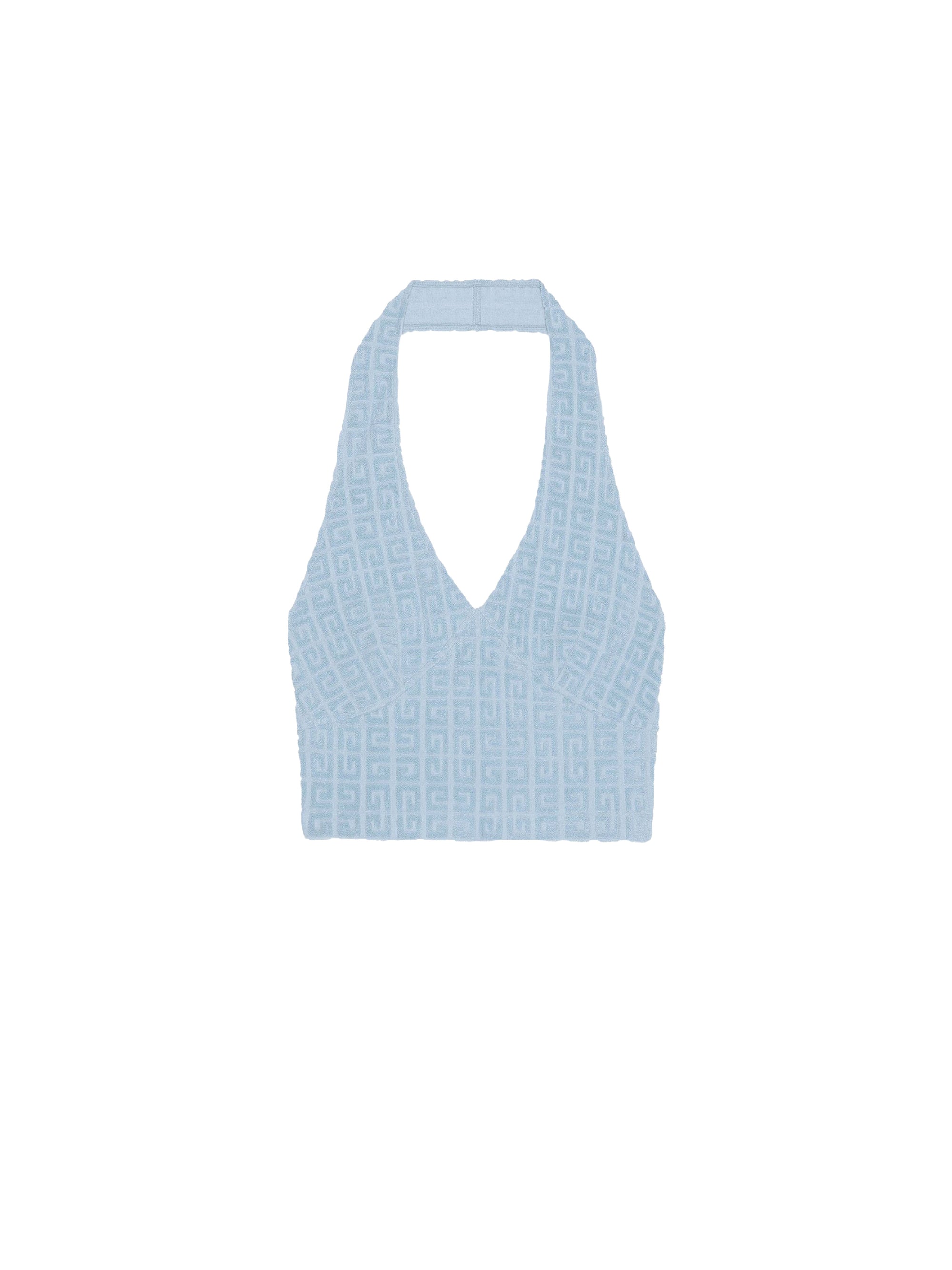 Top sans manches en jacquard - Sky Blue