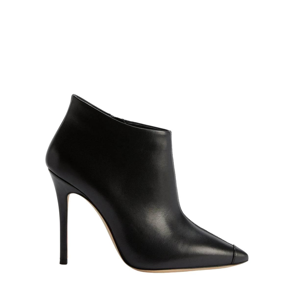 Bottines à talons Lucrezia 105 en cuir - Noir