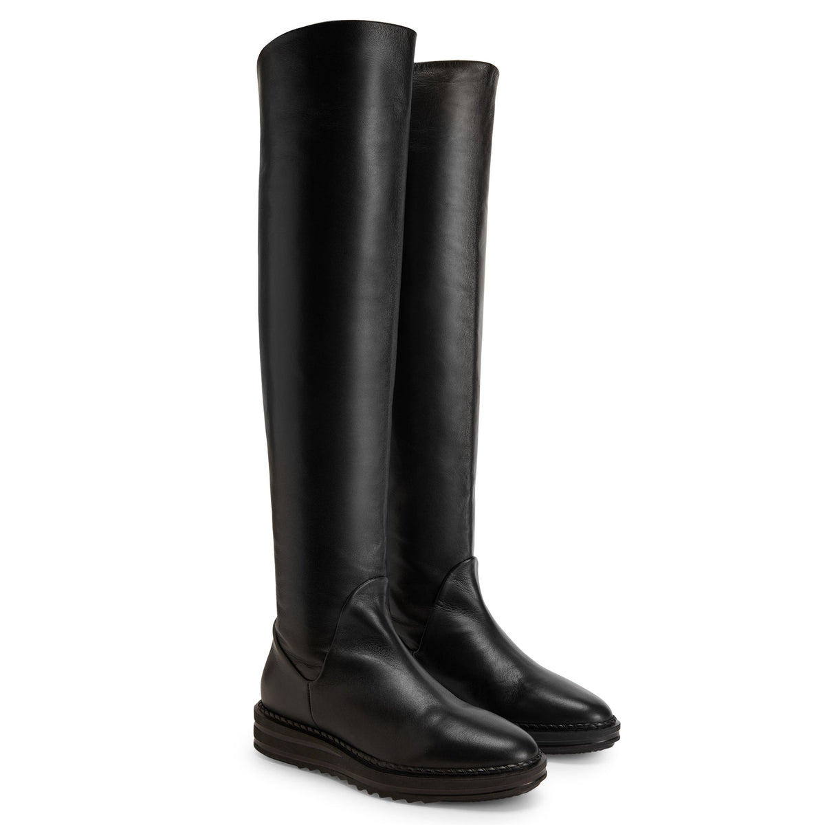 Bottes Houston en cuir - Noir