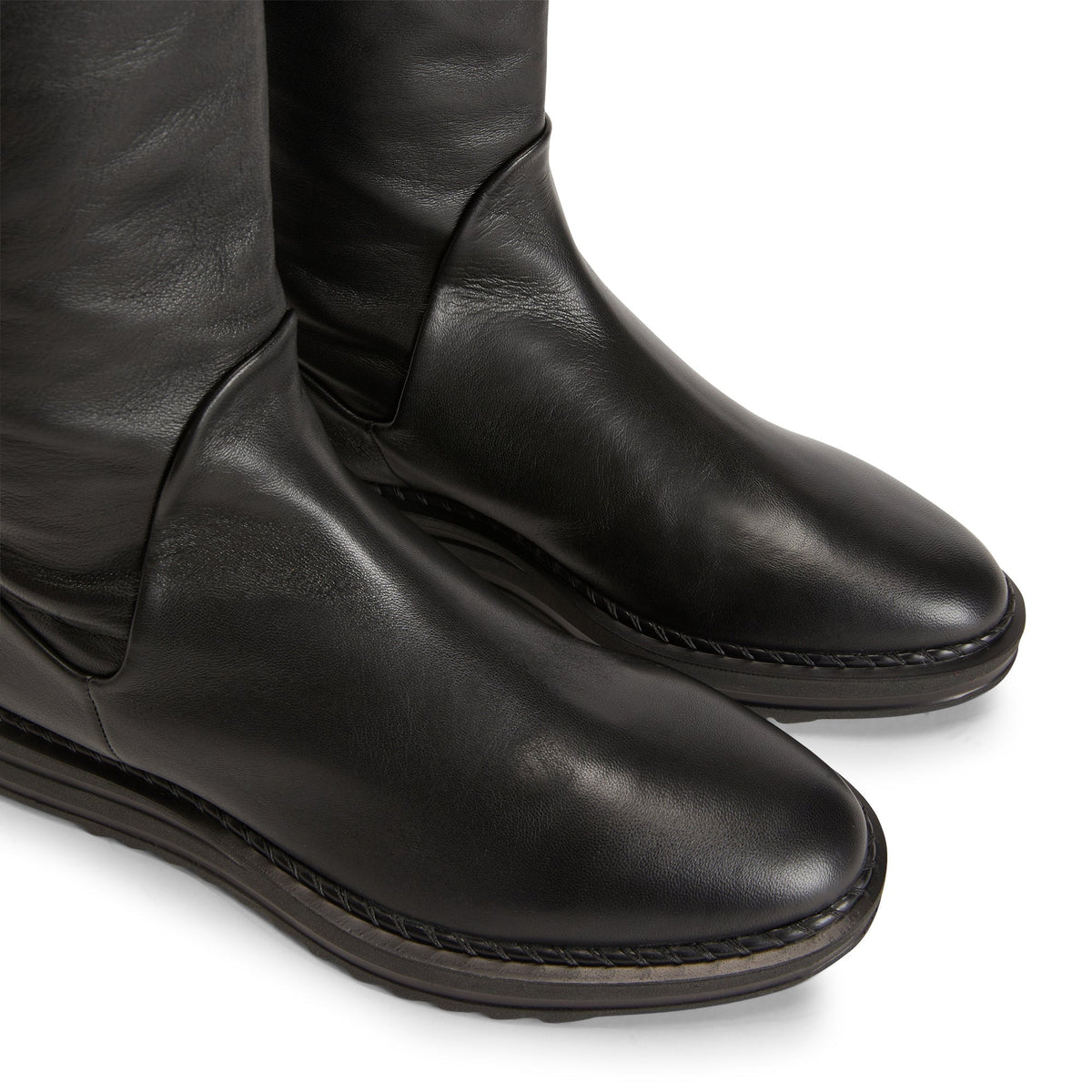 Bottes Houston en cuir - Noir