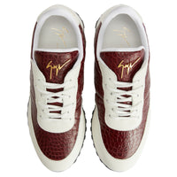 Sneakers basses Jima en cuir - Bordeaux