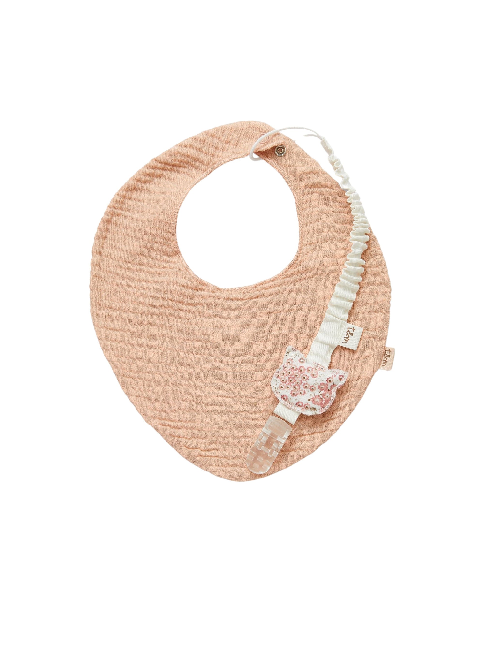 Set bavaglino e portaciuccio rosa
