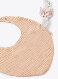 Set bavaglino e portaciuccio rosa