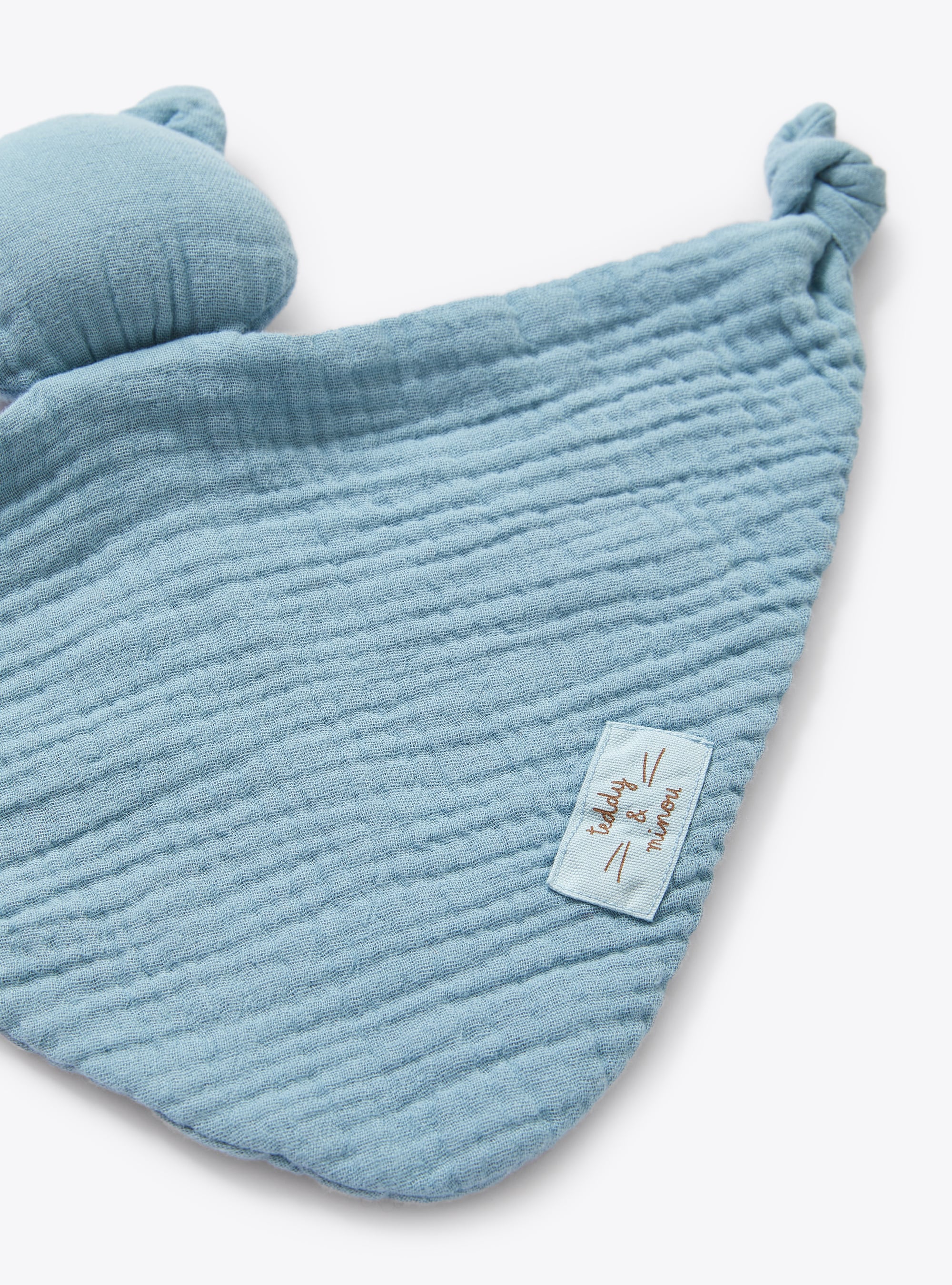 Doudou in garza e jersey azzurro