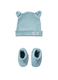 Set cappellino e scarpe azzurro