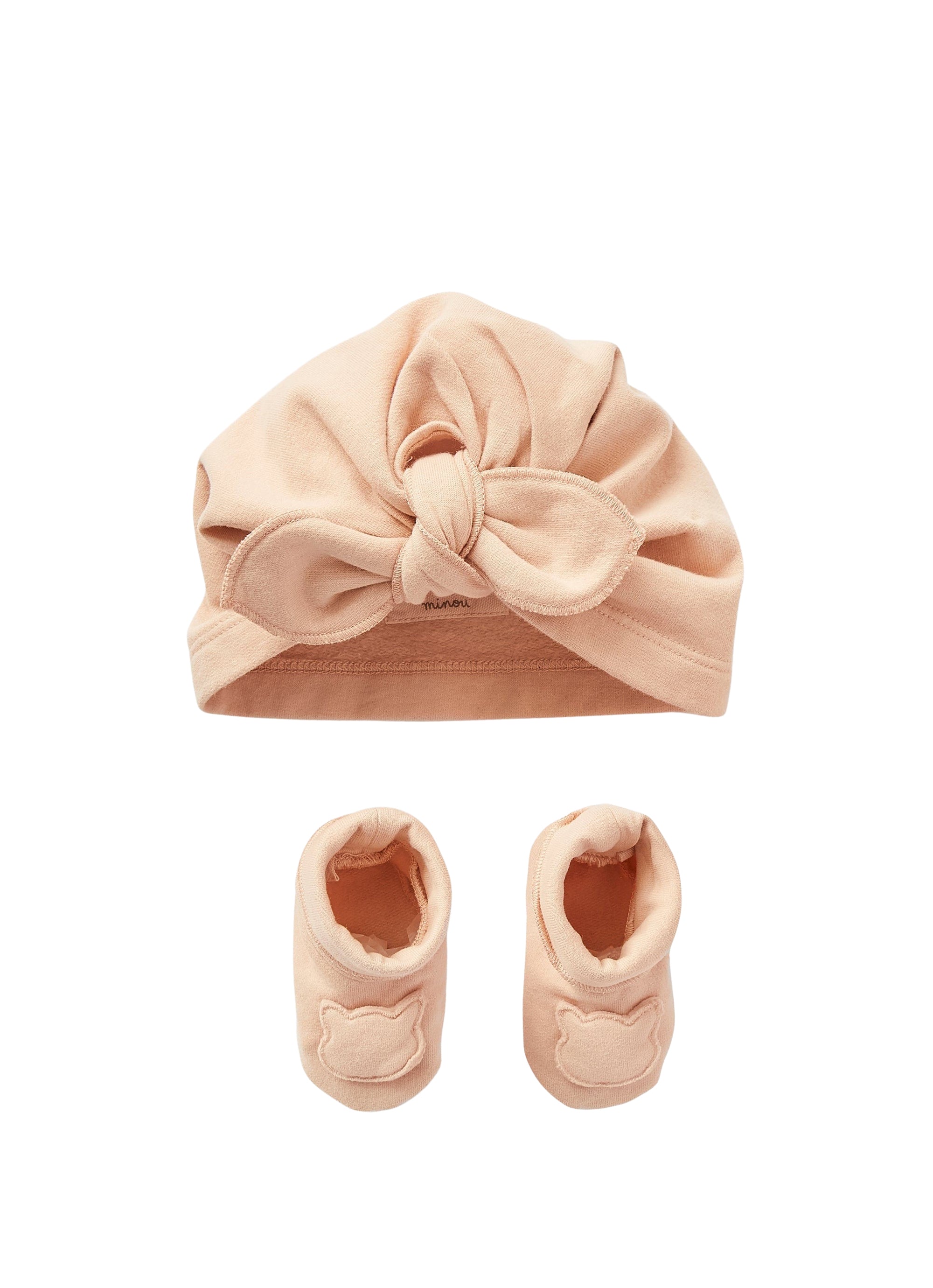 Set cappellino e scarpe rosa