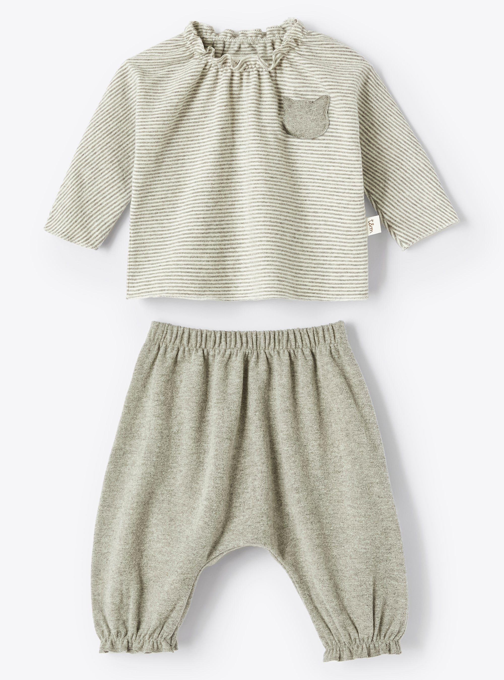 Ruched striped set - Panna & Roccia