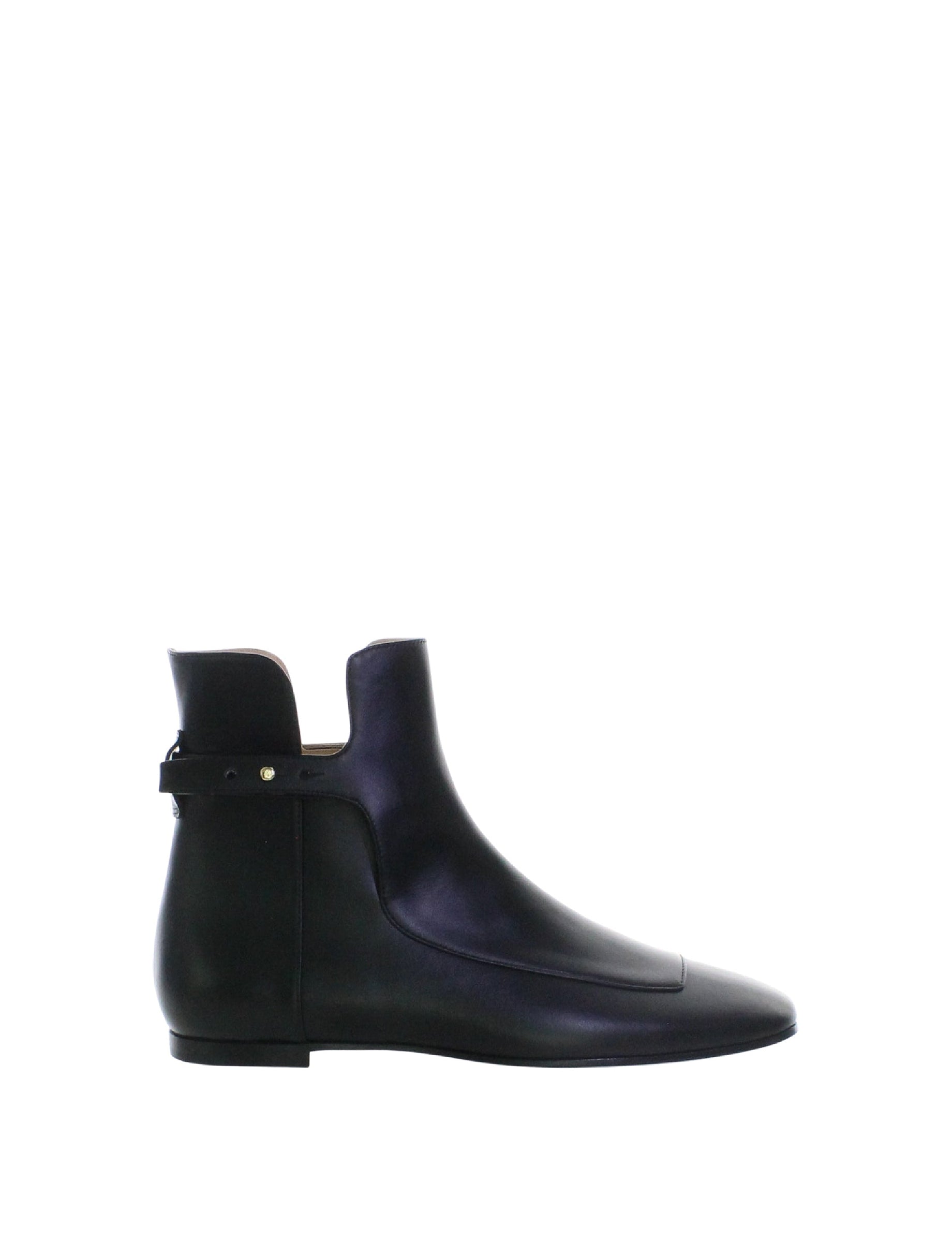 1qty NEW  / Bottines basses Annabelle en cuir - Nero