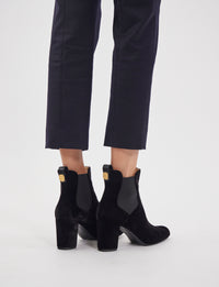 1qty NEW  / Bottines basses Macha 70 en cuir - Nero