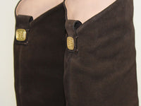 2qty NEW  / Bottines hautes Colette 50 en cuir - Chocolate