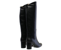 1qty NEW  / Bottines hautes Danae 70 en cuir - Nero