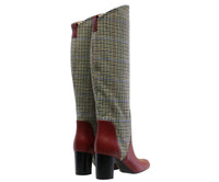 2qty NEW  / Bottines hautes Danae 70 en cuir - Cardinale