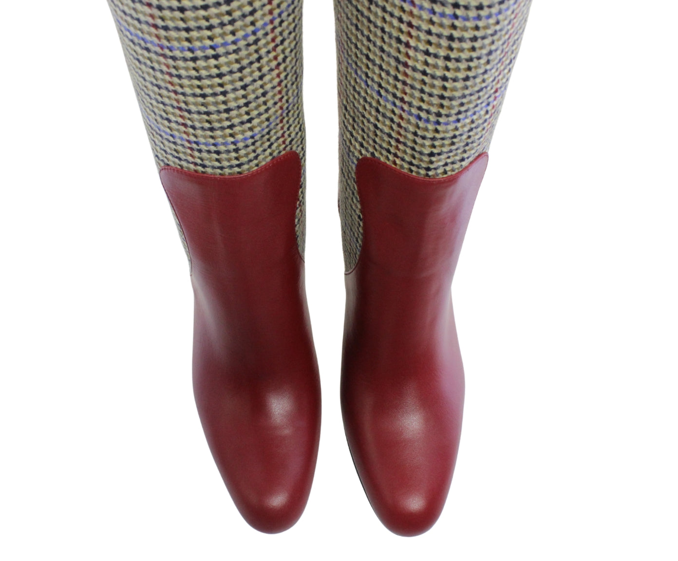 2qty NEW  / Bottines hautes Danae 70 en cuir - Cardinale