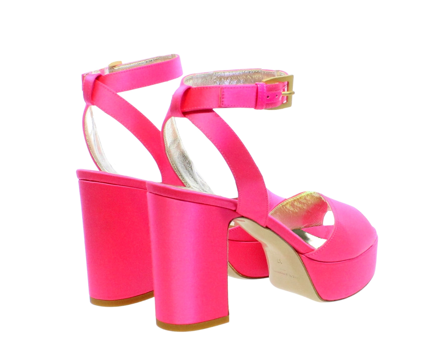 4qty NEW  / Sandales Henriette 65 en cuir - Rosa