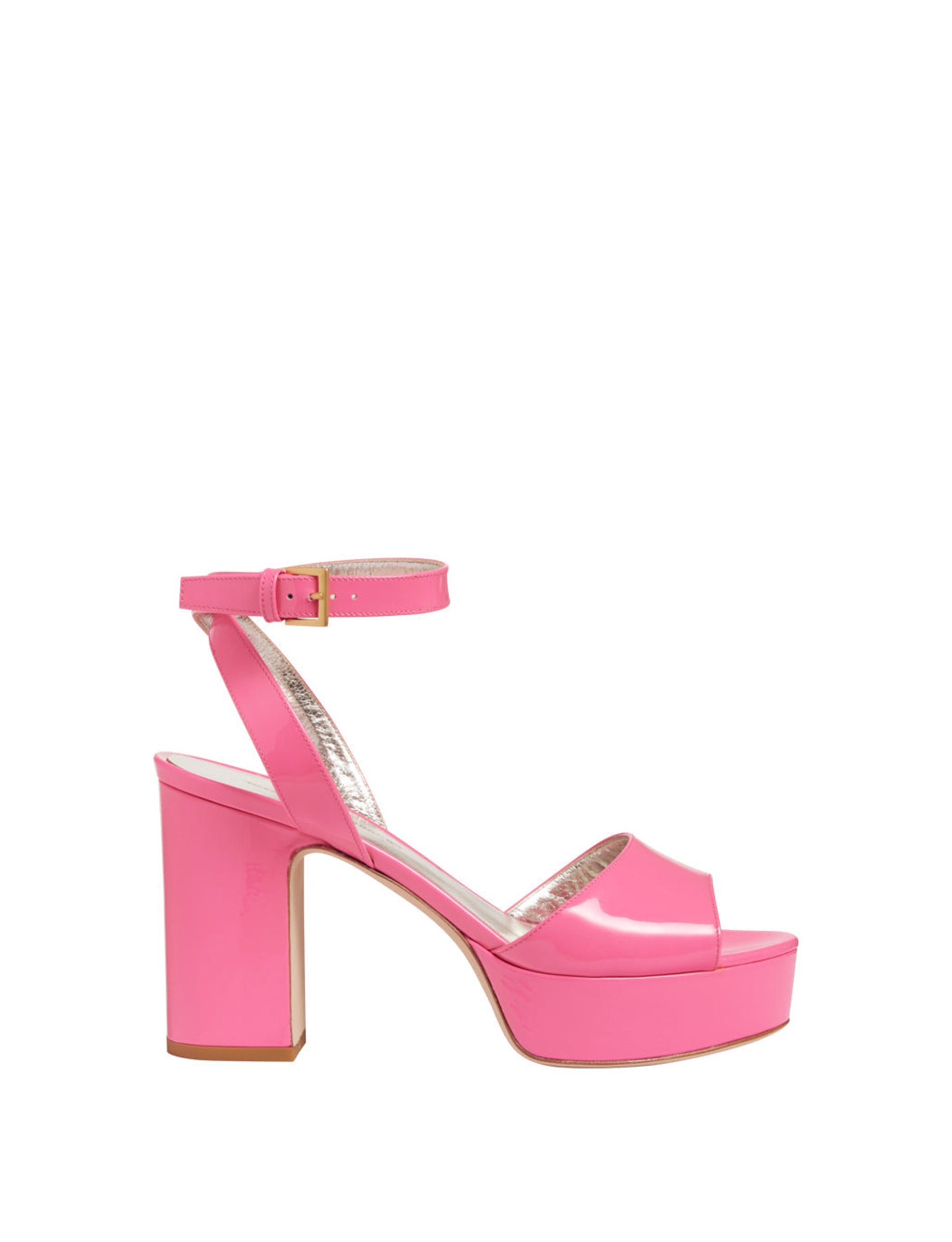 10qty NEW  / Sandales Henriette 65 en cuir - Rosa