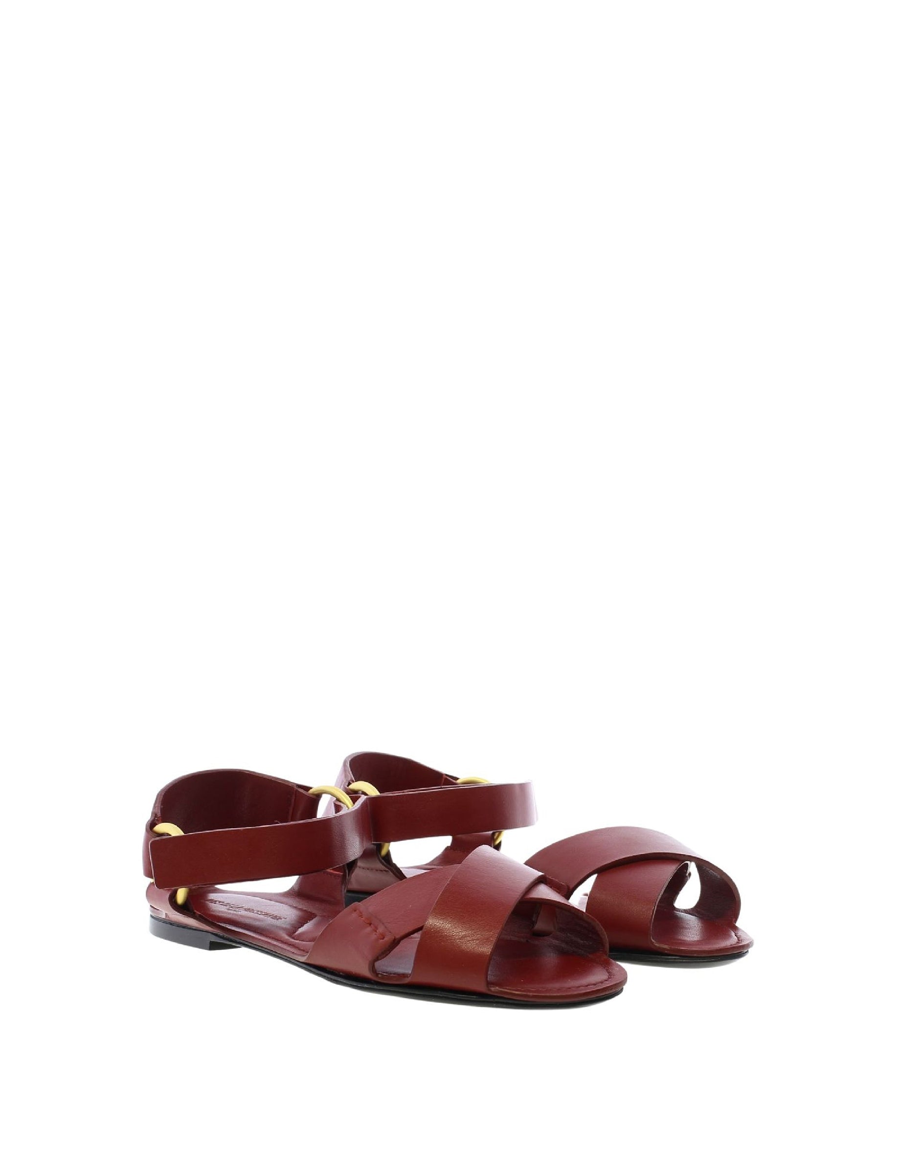 24qty NEW  / Sandales Zélie en cuir - Cardinale