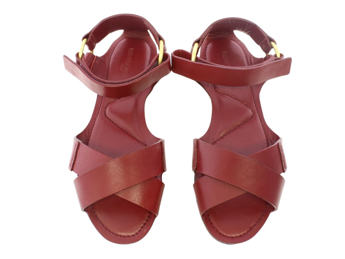 24qty NEW  / Sandales Zélie en cuir - Cardinale