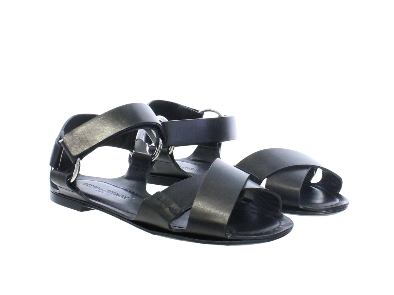 4qty NEW  / Sandales Zélie en cuir - Nero