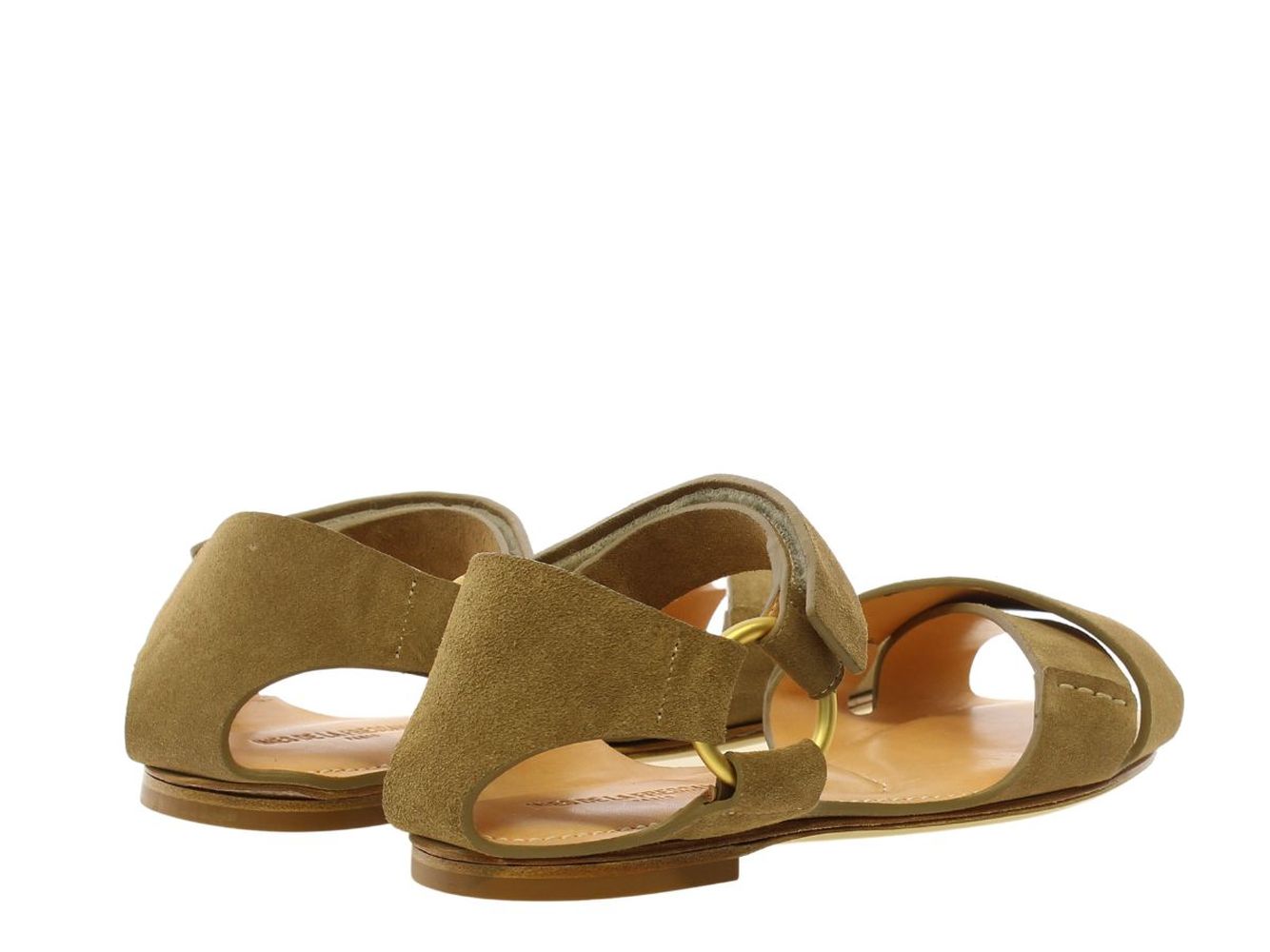 10qty NEW  / Sandales Zélie en cuir - Sabbia