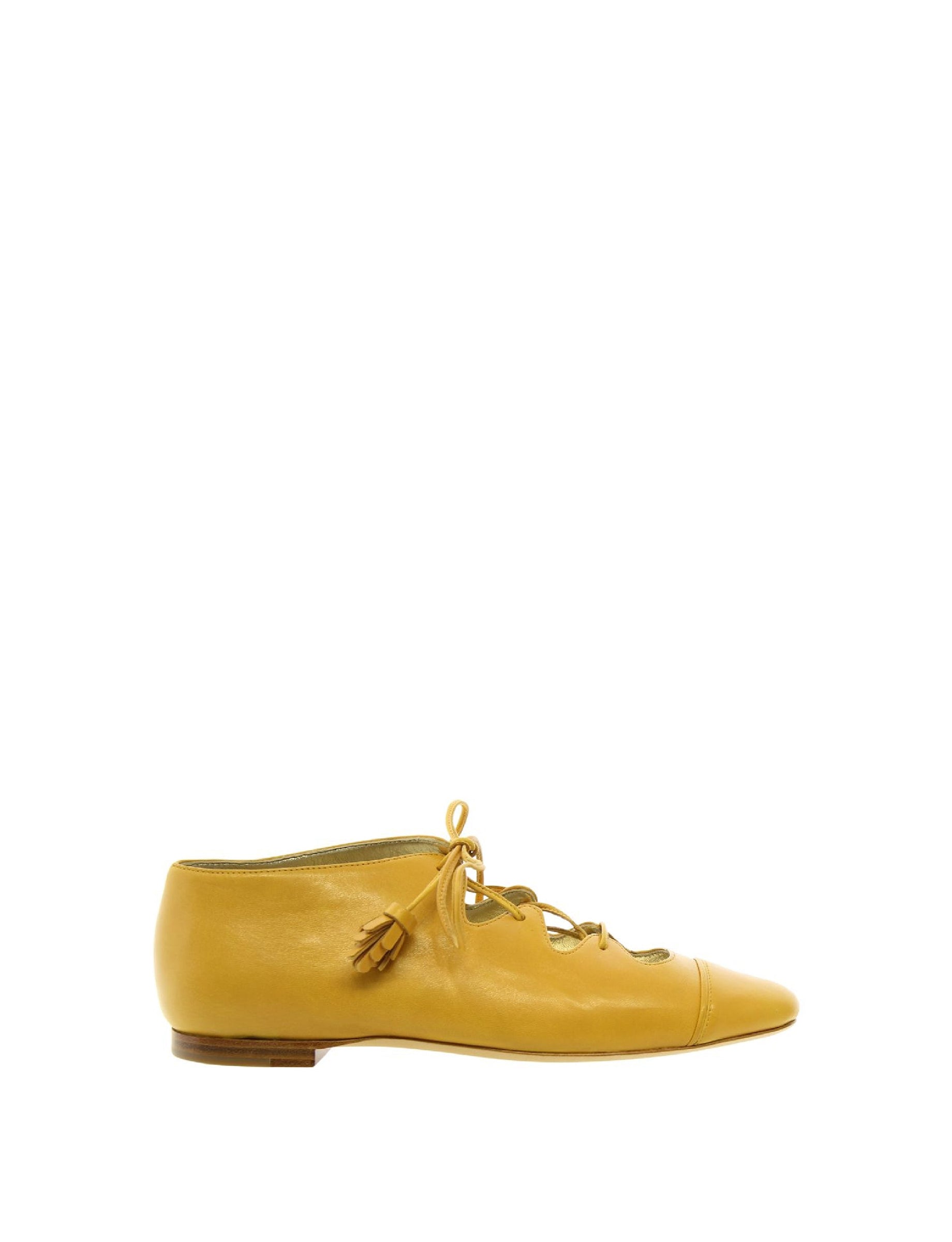 7qty NEW  / Ghillies Mila en cuir - Canarino