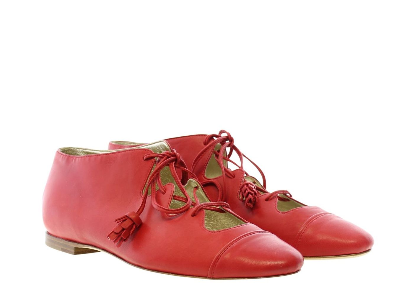 4qty NEW  / Ghillies Mila en cuir - Fragola