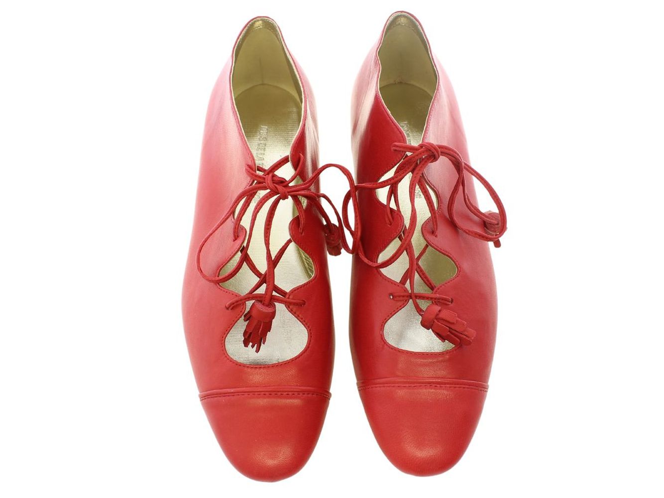 4qty NEW  / Ghillies Mila en cuir - Fragola