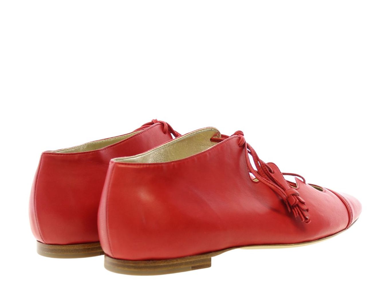 4qty NEW  / Ghillies Mila en cuir - Fragola