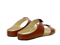 3qty NEW  / Mules Délia en cuir - Cognac