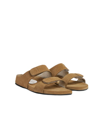2qty NEW  / Mules Délia en cuir - Sabbia