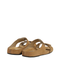 2qty NEW  / Mules Délia en cuir - Sabbia