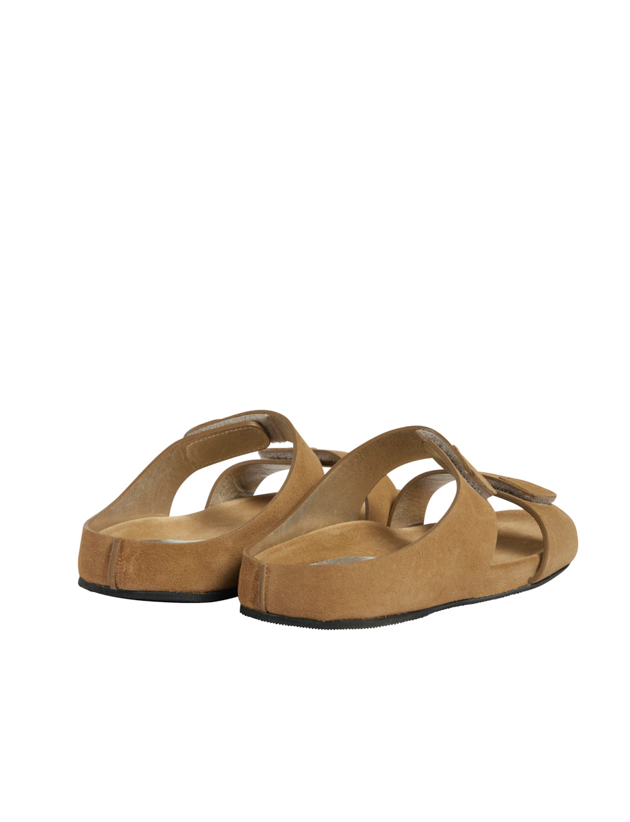 2qty NEW  / Mules Délia en cuir - Sabbia