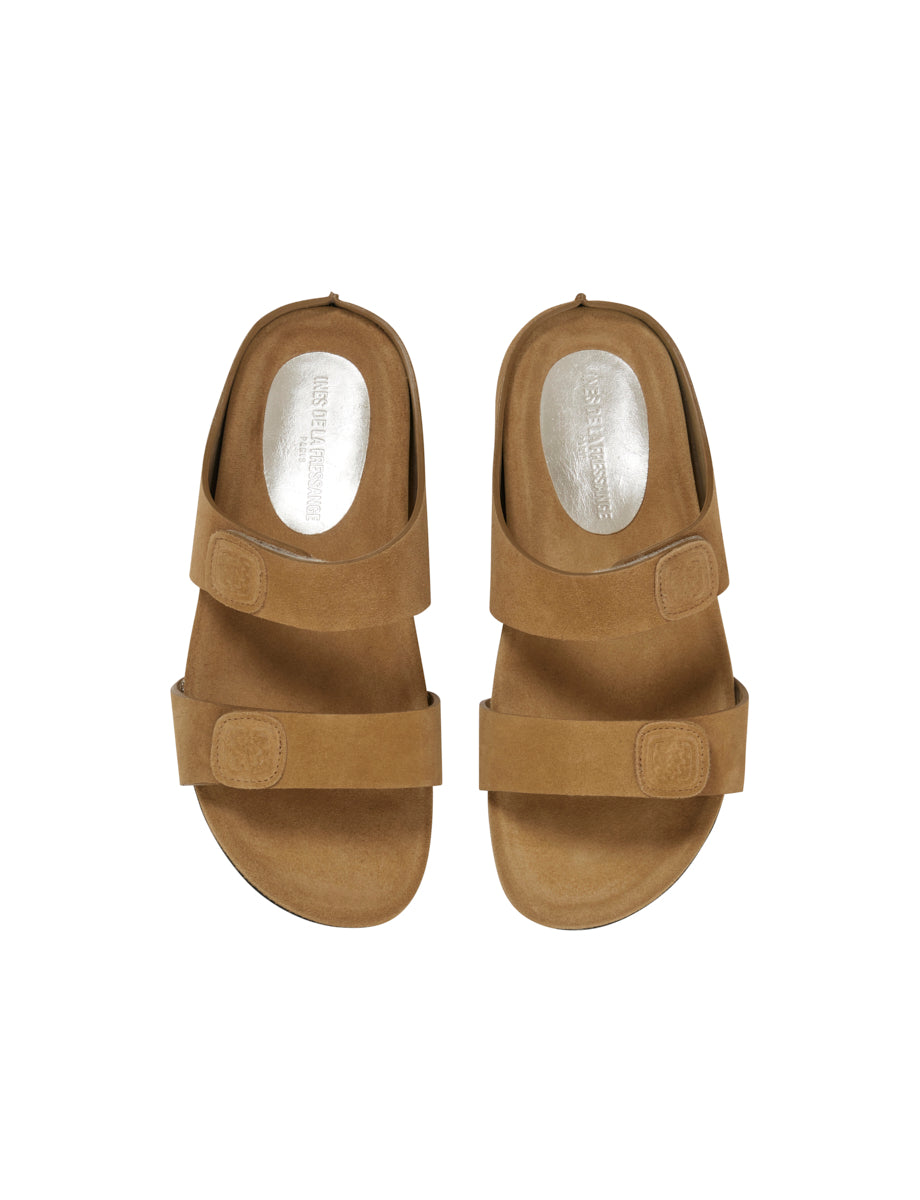 2qty NEW  / Mules Délia en cuir - Sabbia