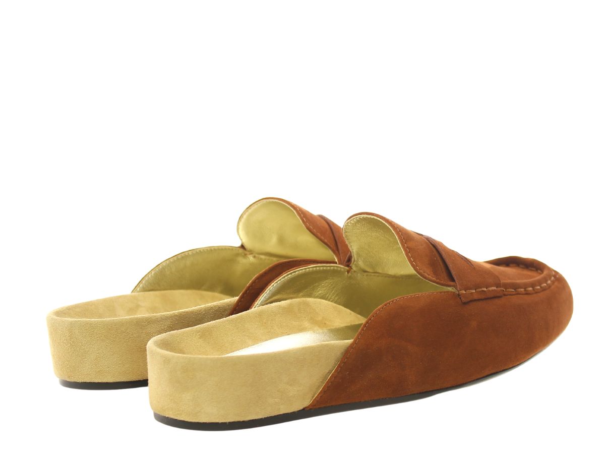3qty NEW  / Mocassins Flavie en cuir - Cognac