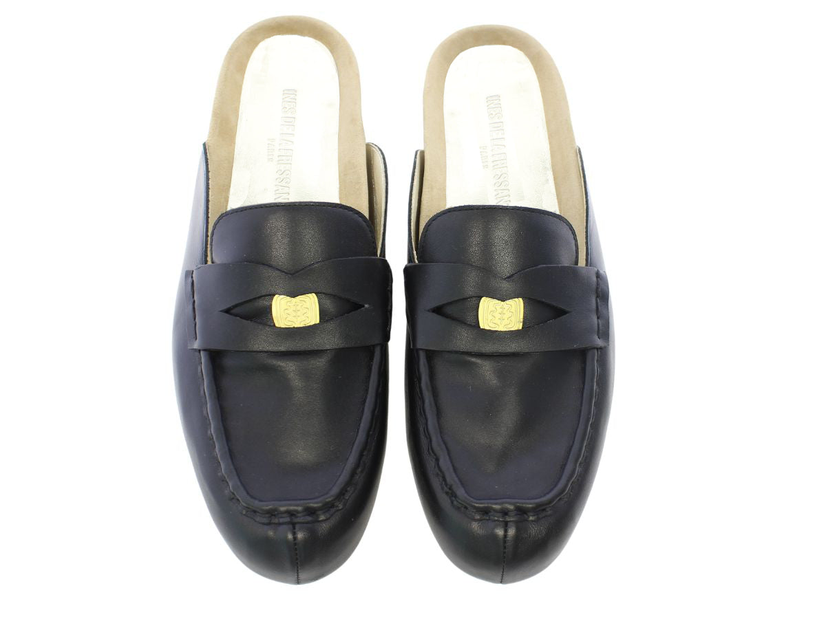 1qty NEW  / Mocassins Flavie en cuir - Nero
