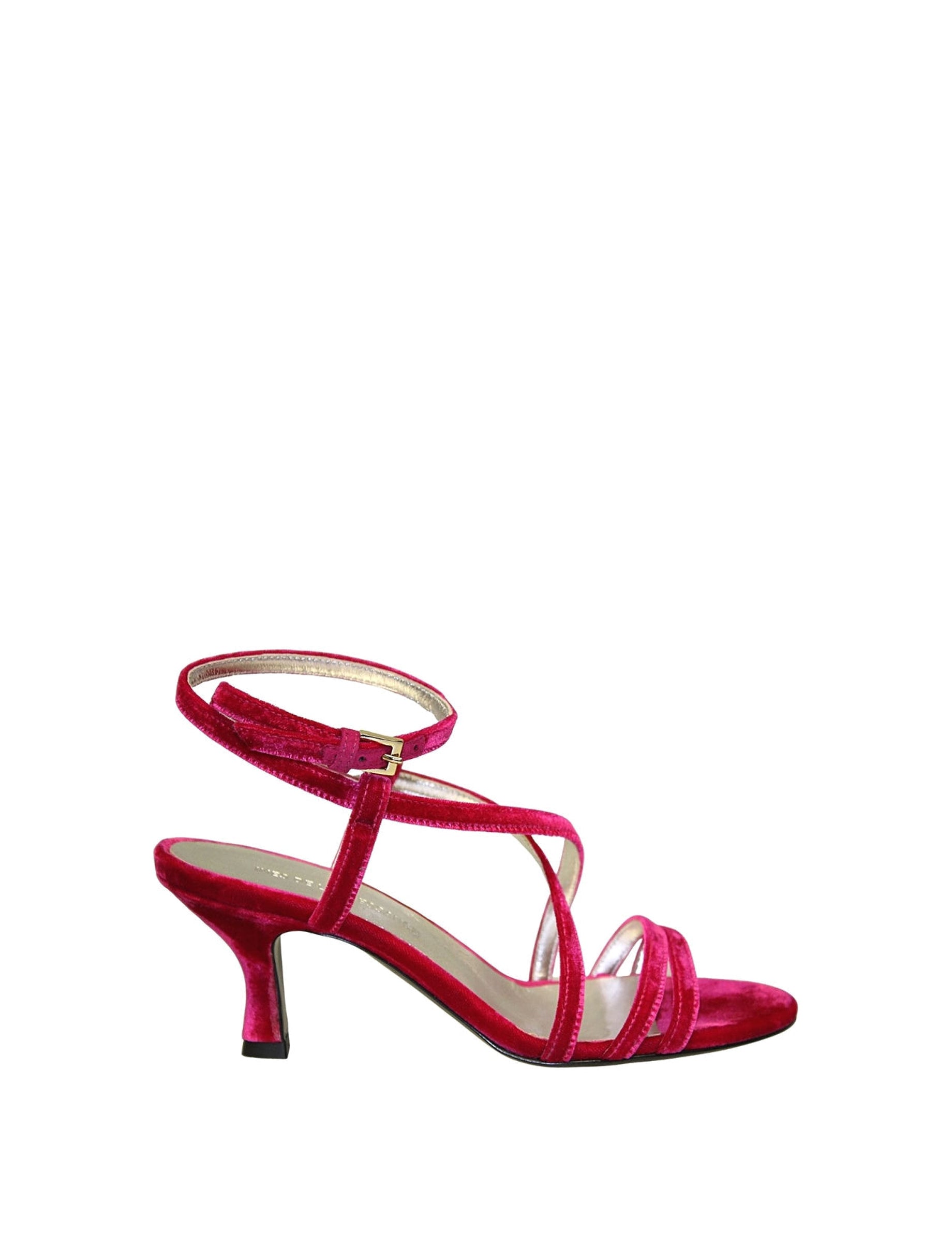 3qty NEW  / Sandales Thea 60 en cuir -  Rosso