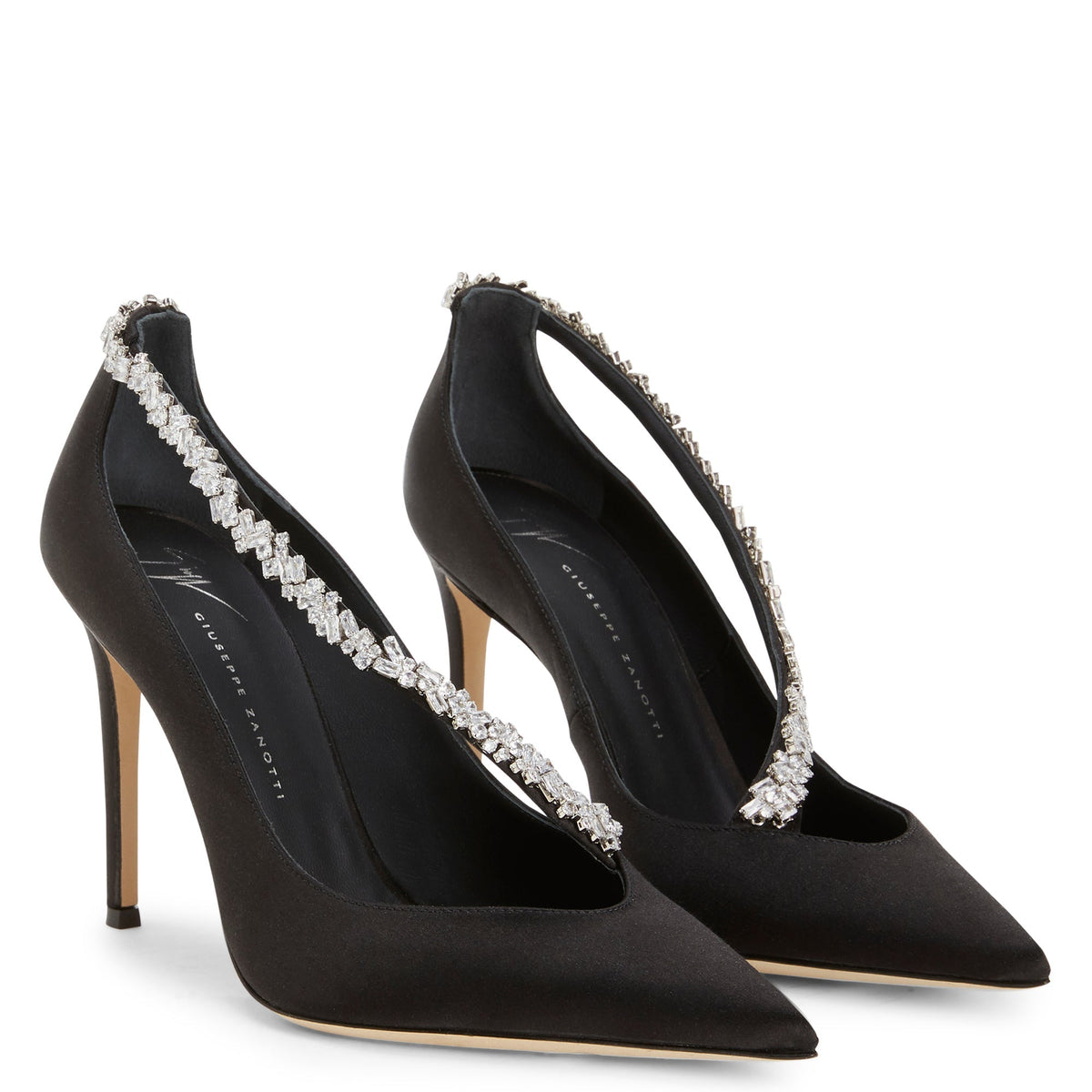 Escarpins Braquel 105 en satin - Noir