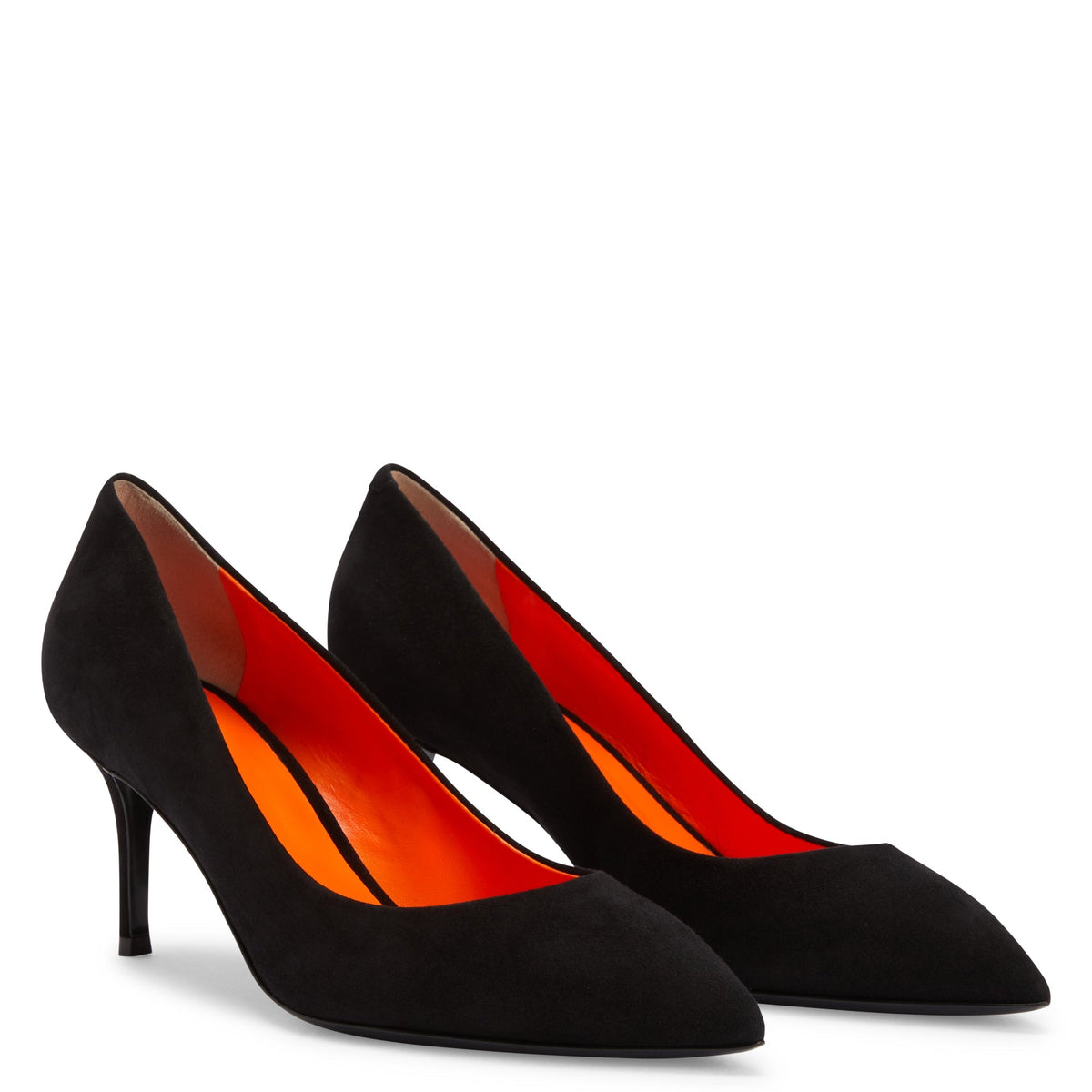 Escarpins Lucrezia 70 en daim - Noir