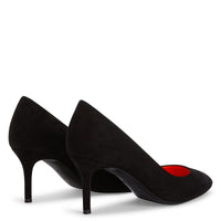 Escarpins Lucrezia 70 en daim - Noir