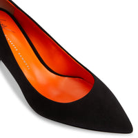 Escarpins Lucrezia 70 en daim - Noir
