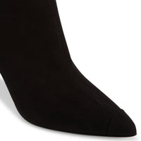 Bottines à talons Lucrezia 90 en daim - Noir