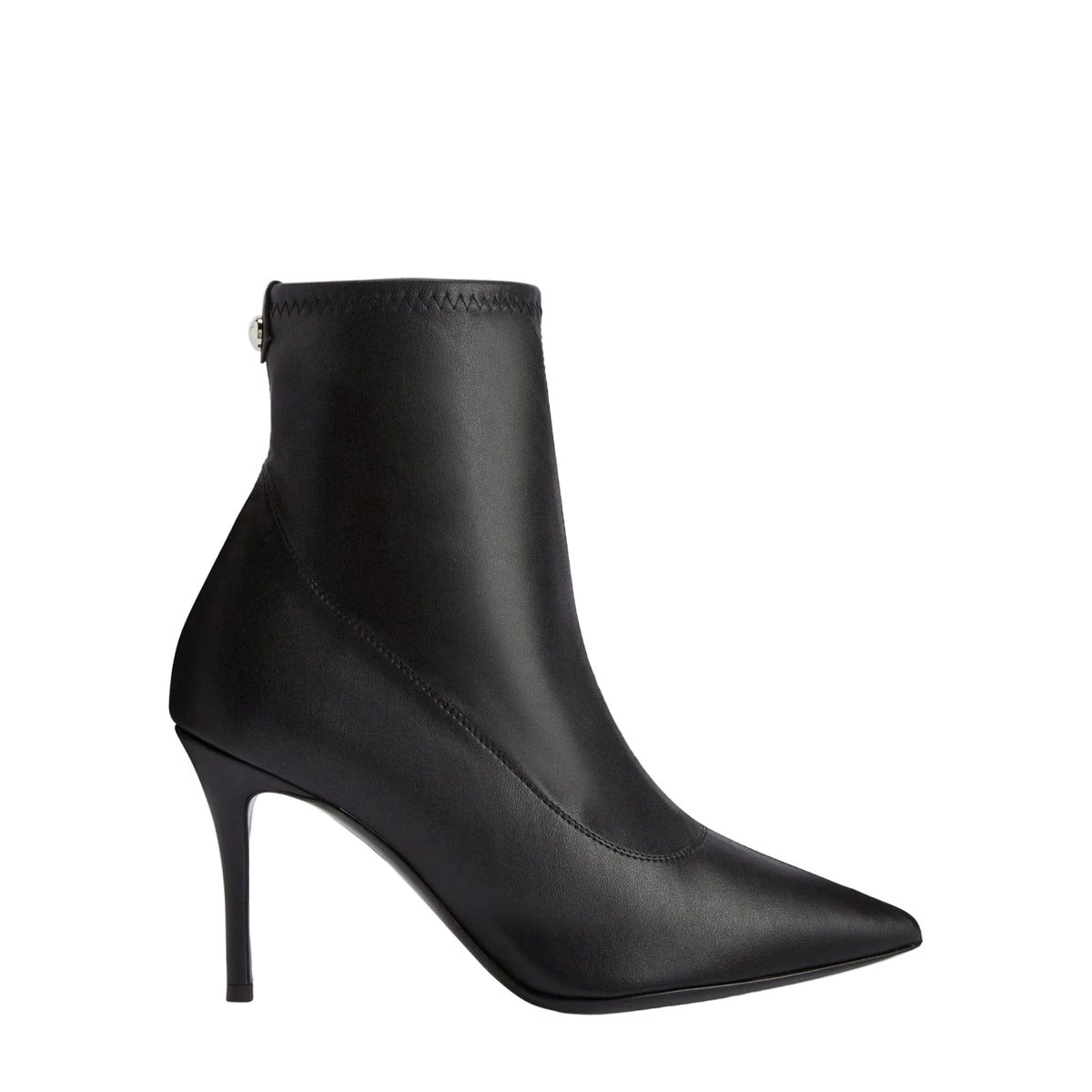 Bottines à talons Lucrezia 90 en cuir - Noir