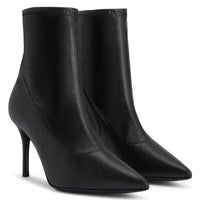 Bottines à talons Lucrezia 90 en cuir - Noir