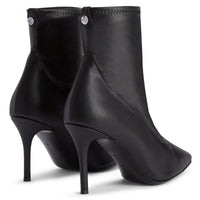 Bottines à talons Lucrezia 90 en cuir - Noir