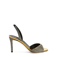 Sandales à talons Lilibeth 85 en tissu - Dore