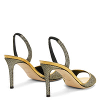 Sandales à talons Lilibeth 85 en tissu - Dore