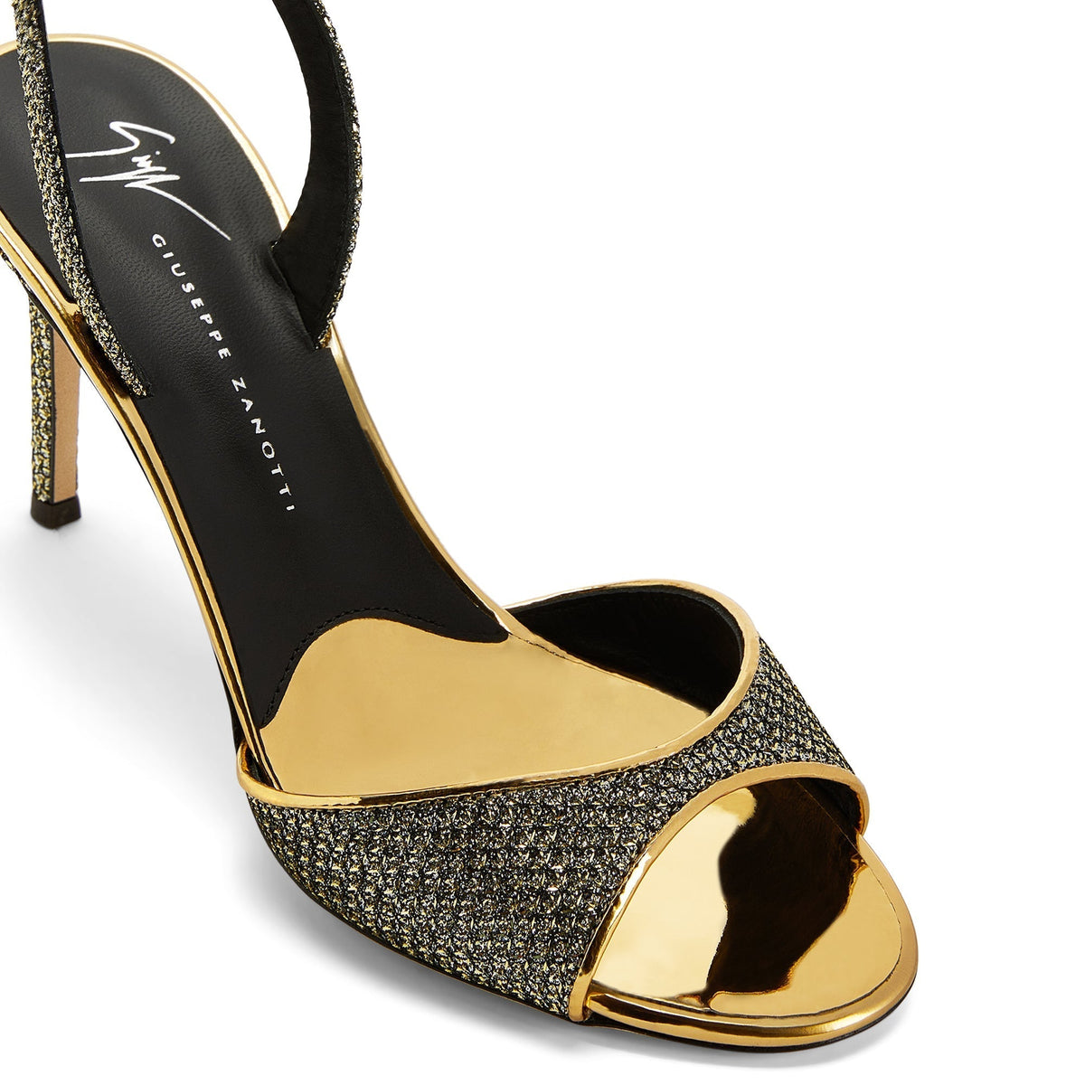 Sandales à talons Lilibeth 85 en tissu - Dore