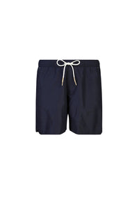 Short de bain à taille élastique - - Bleu