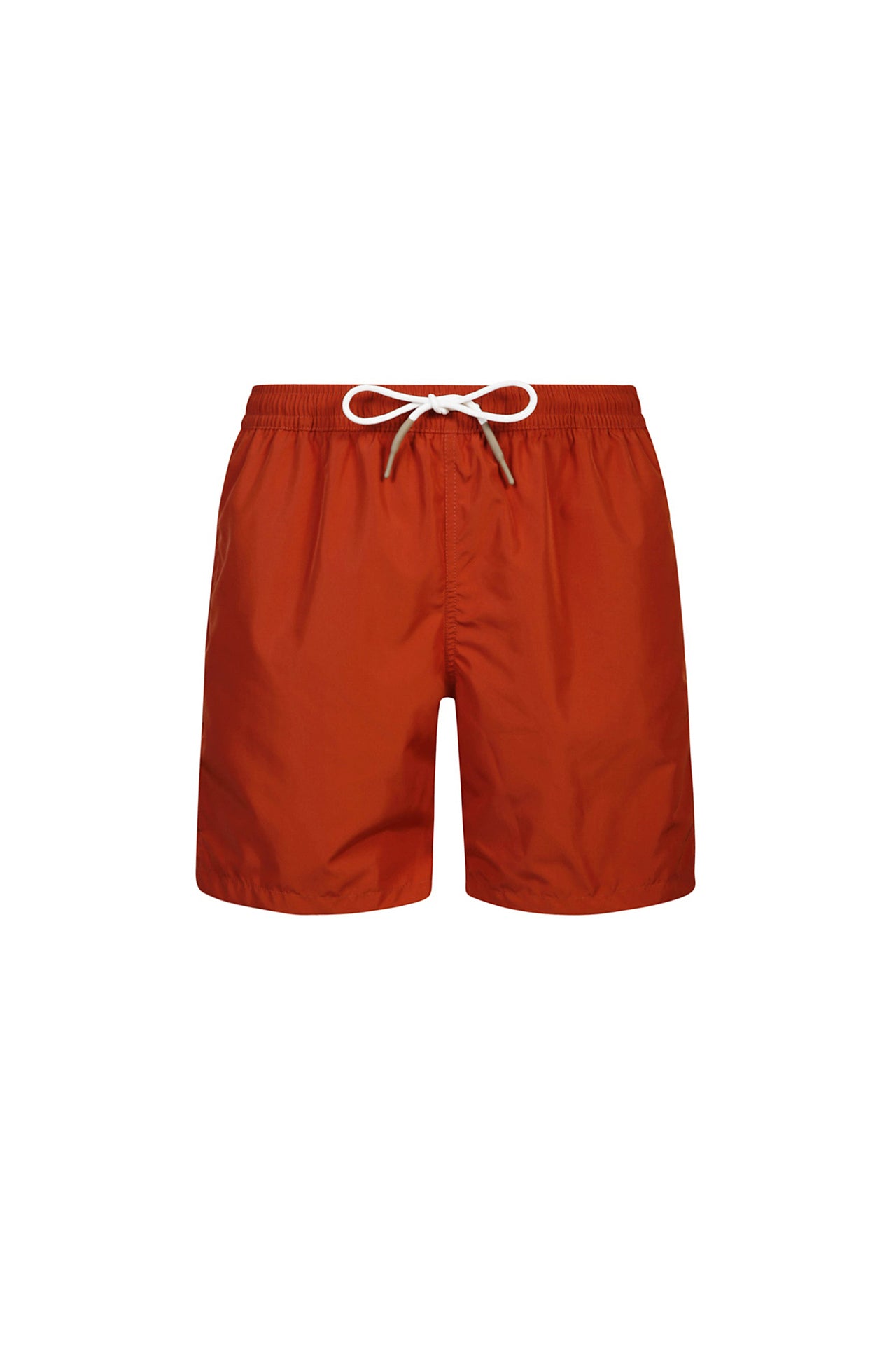 Short de bain à taille élastique - - Rouge